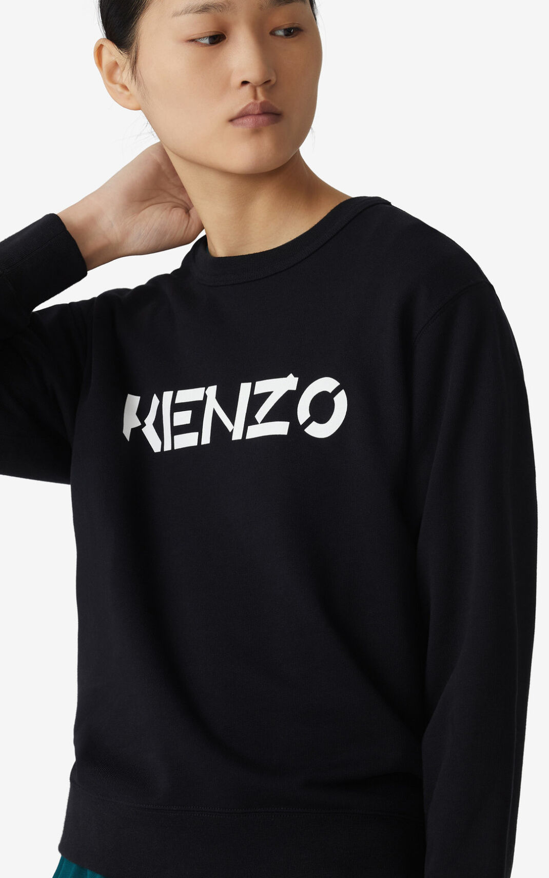 Kenzo Logo Dukserice Ženske - Crne - Hrvatska PTOJIL624